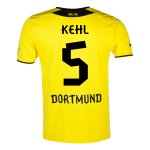 13-14 Borussia Dortmund #5 Kehl Home Jersey Shirt