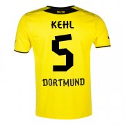 13-14 Borussia Dortmund #5 Kehl Home Jersey Shirt