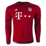 Bayern Munich Home Soccer Jersey LS 2015-16