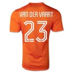 Netherlands 2014/15 Home Soccer Shirt #23 VAN DER VAART