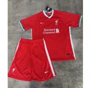 Children Liverpool Home Soccer Suits 2020/21 Shirt and Shorts
