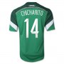 2014 Mexico #14 CHICHARITO Home Green Soccer Jersey Shirt