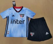 Children Sao Paulo Away Soccer Suits 2019/20 Shirt and Shorts