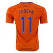 Netherlands Home Soccer Jersey 2016 ROBBEN 11