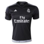 Real Madrid 2015-16 Goalkeeper Home Black Soccer Jersey