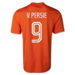 Netherlands 2014/15 Home Soccer Shirt #9 V.PERSIE