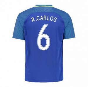 Brazil Away Soccer Jersey 2016 R.Carlos 6