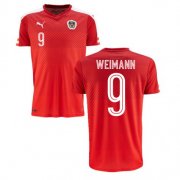 Austria Home Soccer Jersey 2016 9 Weimann