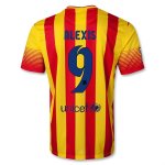 13-14 Barcelona #9 ALEXIS Away Soccer Jersey Shirt