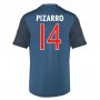 13-14 Bayern Munich #14 Pizarro Away Black&Blue Jersey Shirt