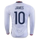 Colombia LS Home Soccer Jersey 2016 JAMES 10