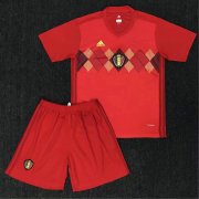 Kids Belgium Home Soccer Kit 2018 World Cup (Shirt+Shorts)