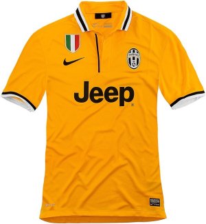 13-14 Juventus Away Yellow Jersey Shirt(Player Version)