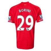13-14 Liverpool #29 BORINI Home Red Soccer Shirt