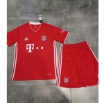 Children Bayern Munich Home Soccer Suits 2020/21 Shirt and Shorts