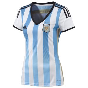2014 Argentina Home Women\'s Soccer Jersey Shirt