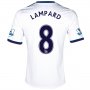 13-14 Chelsea #8 LAMPARD White Away Soccer Jersey Shirt