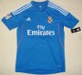 13-14 Real Madrid Away Blue Soccer Jersey Kit(Shirt+Shorts)