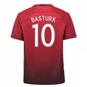 Turkey Home Soccer Jersey 2016 Basturk 10