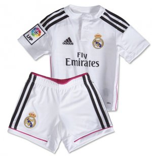 Kids Real Madrid 14/15 Home Soccer Jersey Kit(Shirt+shorts)