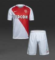Kids AS Monaco home Soccer Kit 16/17 (Shirt+Shorts)
