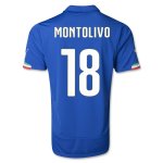 14-15 Italy Home MONTOLIVO #18 Soccer Jersey
