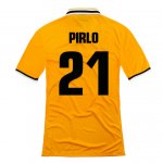 13-14 Juventus #21 Pirlo Away Yellow Jersey Shirt