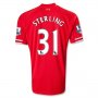 13-14 Liverpool #31 STERLING Home Red Soccer Shirt