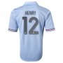 2013 France #12 HENRY Away Blue Soccer Jersey Shirt