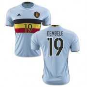 Belgium Away Soccer Jersey 2016 Dembele 19