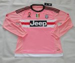 Juventus Away Soccer Jersey 2015-16 Pink LS