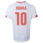 2014 Switzerland #10 XHAKA Away Soccer Jersey