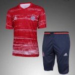 Bayern Munich Training Suits 2017/18 Shirt and Pants Red