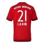 Bayern Munich Home Soccer Jersey 2015-16 LAHM #21