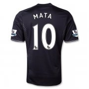 13-14 Chelsea #10 MATA Black Away Soccer Jersey Shirt