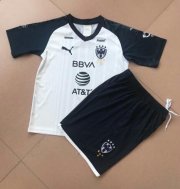 Children Monterrey Away White Soccer Suits 2019 Shirt and Shorts