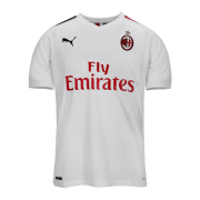 Player Version 19/20 AC Milan Away White Soccer Jerseys Shirt
