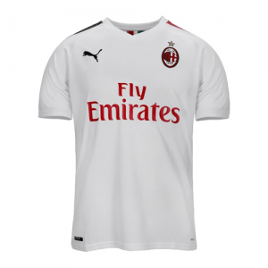 Player Version 19/20 AC Milan Away White Soccer Jerseys Shirt