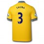 13-14 Arsenal #3 SAGNA Away Yellow Jersey Shirt