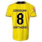 13-14 Borussia Dortmund #8 GUNDOGAN Home Jersey Shirt