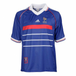 1998 France Retro Home Blue Soccer Jersey Shirt