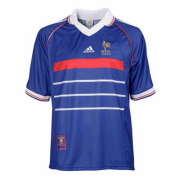 1998 France Retro Home Blue Soccer Jersey Shirt