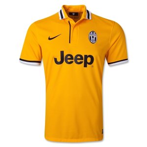 13-14 Juventus Away Yellow Jersey Shirt