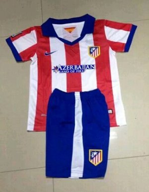 Kids ATLETICO MADRID 14/15 Home Soccer Kit(Shirt+shorts)