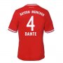 13-14 Bayern Munich #4 Dante Home Soccer Jersey Shirt