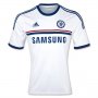 13-14 Chelsea #4 DAVID LUIZ White Away Soccer Jersey Shirt