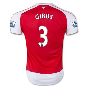 Arsenal Home Soccer Jersey 2015-16 GIBBS #3