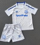 Everton Away Soccer Suits 2017/18 Shirt and Shorts Kids