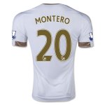 Swansea City Home Soccer Jersey 2015-16 MONTERO #20