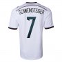 2014 Germany #7 SCHWEINSTEIGER Home White Soccer Jersey Shirt